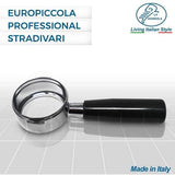 Bottomless Portafilter for La Pavoni Europiccola Professional Stradivari Lever Espresso Machine with 2 Cup filter Basket Included