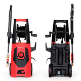 PRYMAX Pressure Washer 3000 PSI 1.80 GPM Car Electric Power Washer with Hose Reel and Interchangeable Nozzles, Red