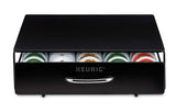 K-Classic Coffee Maker, Black and Under Brewer 35 K-Cup Coffee Pods Storage Drawer