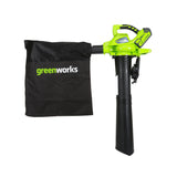 Greenworks 40V 185 MPH Variable Speed Cordless Blower Vacuum, 4.0 AH Battery Included 24322