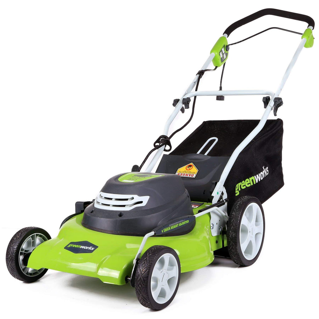 Greenworks 20-Inch 12 Amp Corded Lawn Mower 25022 (Renewed)