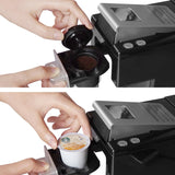 Single Serve Coffee Maker for Most Single Cup Pods Including K Cup Pods, Ground Coffee, 40 OZ Detachable Reservoir, 4 OZ, 8 OZ or Customized Brew Size (black)