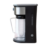 West Bend IT500 Iced Tea Maker or Iced Coffee Maker Includes an Infusion Tube to Customize the Flavor and Features Auto Shut-Off, 2.75 Quart, Black