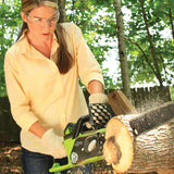 Greenworks 16-Inch 40V Cordless Chainsaw, 4.0 AH Battery Included 20312
