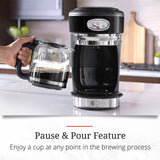Russell Hobbs CM3100BKR Retro Style Coffeemaker, 8-Cup, Black