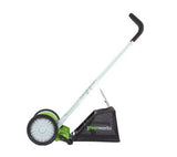 Greenworks 16-Inch Reel Lawn Mower with Grass Catcher 25052 (Renewed)