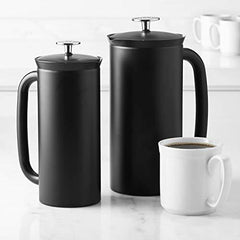 Espro Coffee Press P7-32 oz Double Wall Vacuum Insulated Stainless Steel Coffee Press, Midnight Black