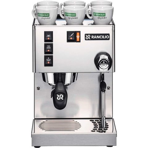 Rancilio Silvia Espresso Machine with Iron Frame and Stainless Steel Side Panels, 11.4 by 13.4-Inch