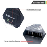 Lasica OP4050A 40V 6000mAh Lithium Battery for Ryobi 40-Volt Collection Cordless Power Tools Li-ion Battery OP4015 OP4026 OP40201 OP40261 OP4030 OP40301 OP4040 OP40401 OP4050 OP40501 OP40601