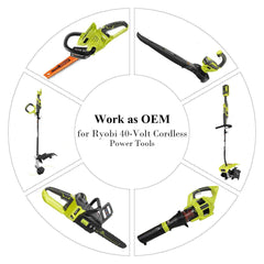 Lasica OP4050A 40V 6000mAh Lithium Battery for Ryobi 40-Volt Collection Cordless Power Tools Li-ion Battery OP4015 OP4026 OP40201 OP40261 OP4030 OP40301 OP4040 OP40401 OP4050 OP40501 OP40601