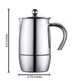 Cuisinox COF-L3 Liberta 3-Cup Espresso Coffeemaker