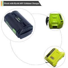 Lasica OP4050A 40V 6000mAh Lithium Battery for Ryobi 40-Volt Collection Cordless Power Tools Li-ion Battery OP4015 OP4026 OP40201 OP40261 OP4030 OP40301 OP4040 OP40401 OP4050 OP40501 OP40601