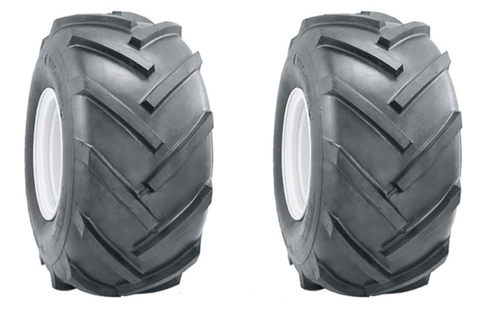 AL Two 15x6.00-6 15x600-6 R1 Lug Super Traction Tires Lawn Tractor Heavy Duty 6 Ply Rated