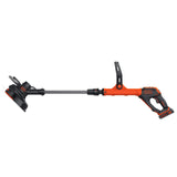 BLACK+DECKER LSTE525 20V MAX Lithium Easy Feed String Trimmer/Edger with 2 Batteries