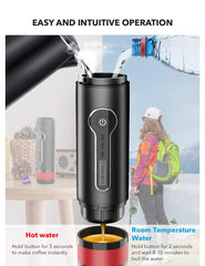 CONQUECO Portable Espresso Maker Travel Coffee Maker Portable Espresso Machine suit for Travel, outdoor, Home and Office