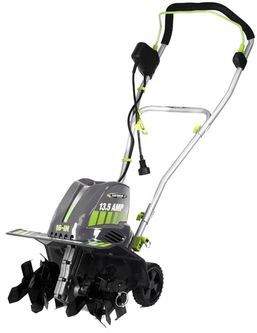 Earthwise TC70016 16-Inch 13.5 Amp Corded Electric Tiller/Cultivator, Grey