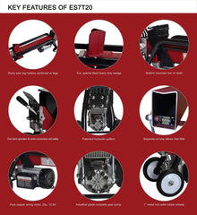 Boss Industrial ES7T20 Electric Log Splitter, 7-Ton