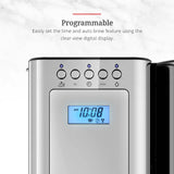 Russell Hobbs Glass Series 8-Cup Coffeemaker, Silver & Stainless Steel, CM8100GYR