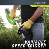 Greenworks 12-Inch 40V Cordless String Trimmer, 2.0 AH Battery Included 2101602