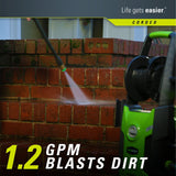 Greenworks 1700 PSI 13 Amp 1.2 GPM Pressure Washer with Hose Reel GPW1702